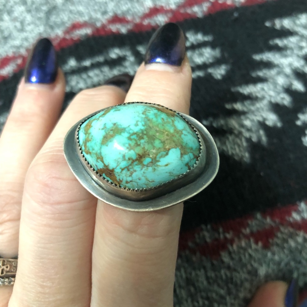 Genuine turquoise ring